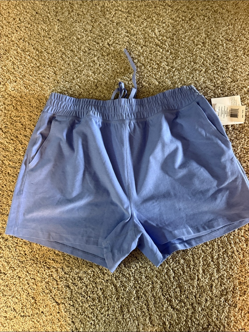 Beyond Yoga Light Blue Elastic Waist Athletic Shorts